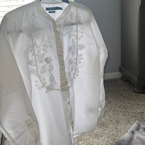 Lauren Ralph Lauren Denim blouse.